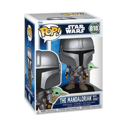 Funko Pop! Star Wars: The Mandalorian and Grogu - Mandalorian with Grogu #818