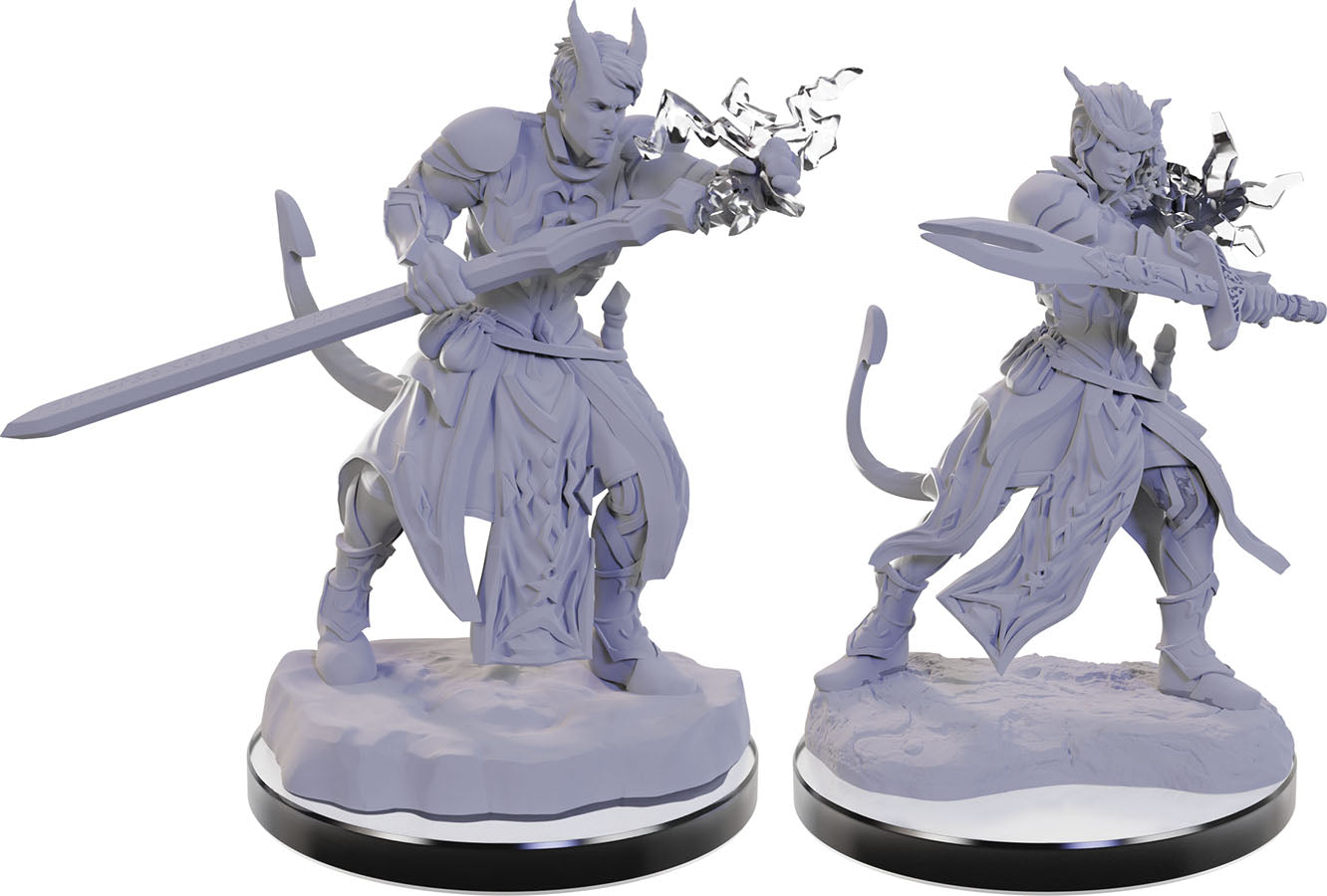 D&D Nolzur's Marvelous Unpainted Miniatures - W22 Tiefling Warlocks
