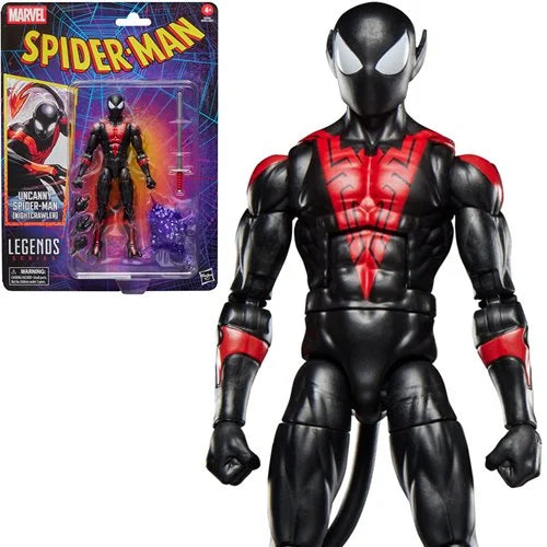 Marvel Legends - Spider-Man: Uncanny Spider-Man (Nightcrawler) Retro Card 6-inch Action Figure