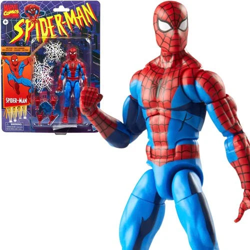 Marvel Legends - Spider-Man: Cel Shaded Spider-Man Retro Card 6-inch Action Figure