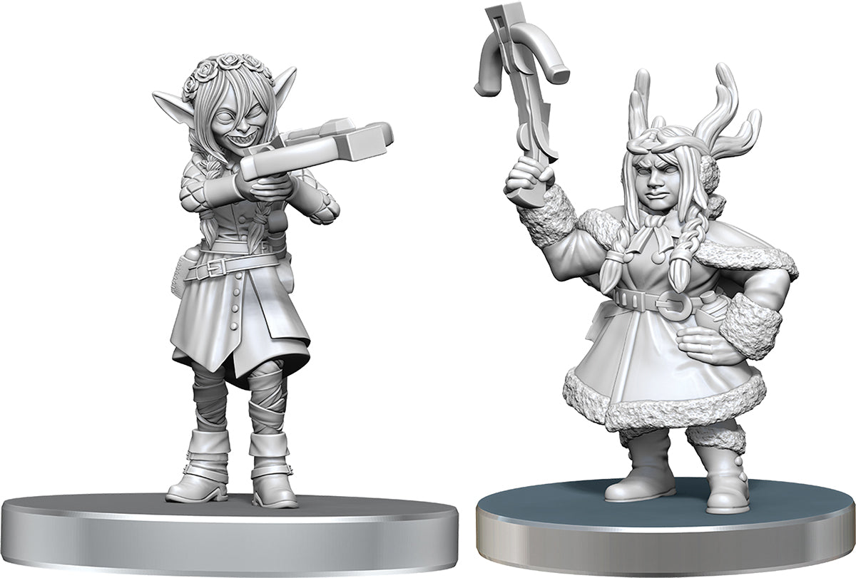 Critical Role Unpainted Miniatures: W26 Veth Brenatto & Nott the Brave