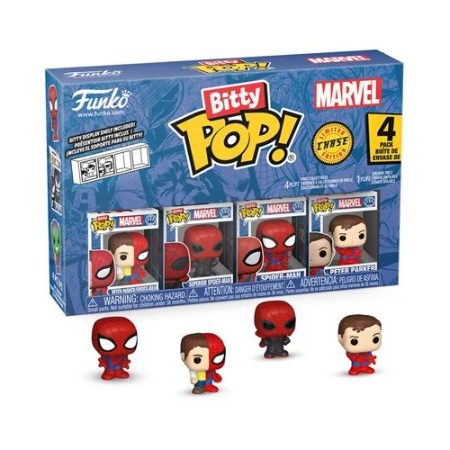 Funko Bitty Pop! Spider-Man: Peter Parker 4-Pack