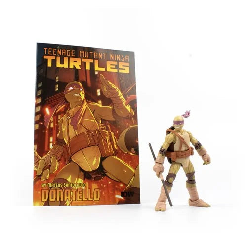 Teenage Mutant Ninja Turtles: BST AXN - IDW Donatello Action Figure and Comic Book Set