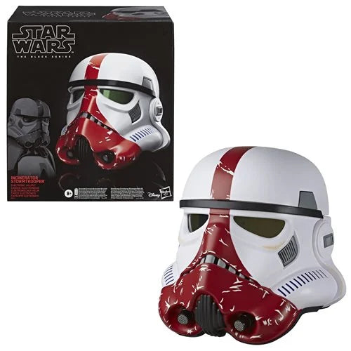 Star Wars: Black Series: Helmet Prop Replica - Mandalorian Incinerator Stormtrooper with Electronic Voice-Changer