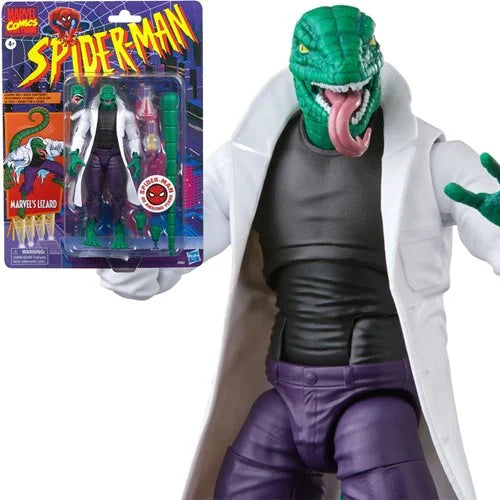 Marvel Legends - Spider-Man: Lizard Retro Card 6-inch Action Figure
