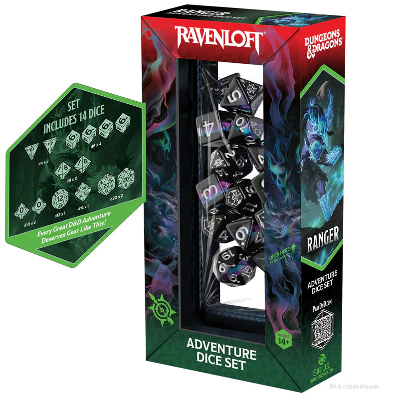 Dungeons & Dragons: Adventure Dice - Ranger: Black & Blue