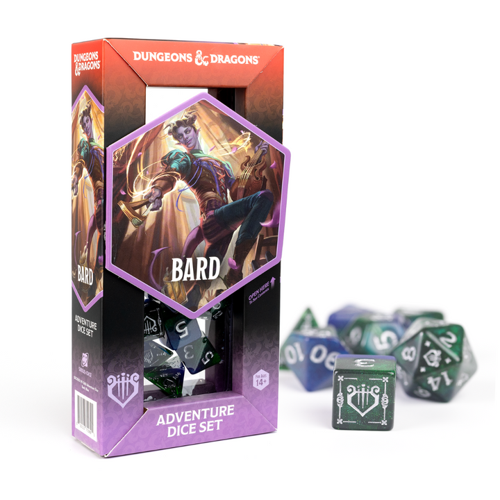 Dungeons & Dragons: Adventure Dice - Bard Blue & Green