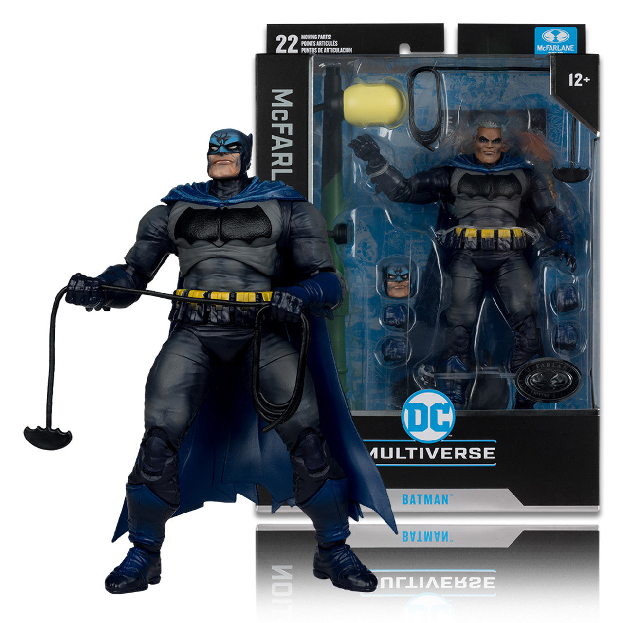 DC Multiverse - Collector Edition: Batman Dark Knight Returns Battle Damage Blue Outfit (21) 7-Inch Scale Action Figure (Platinum Edition)