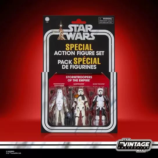 Star Wars: Vintage Collection - Storm Troopers of The Empire 3-3/4in Action Figure 3 Pack (Hasbro Pulse Exclusive)
