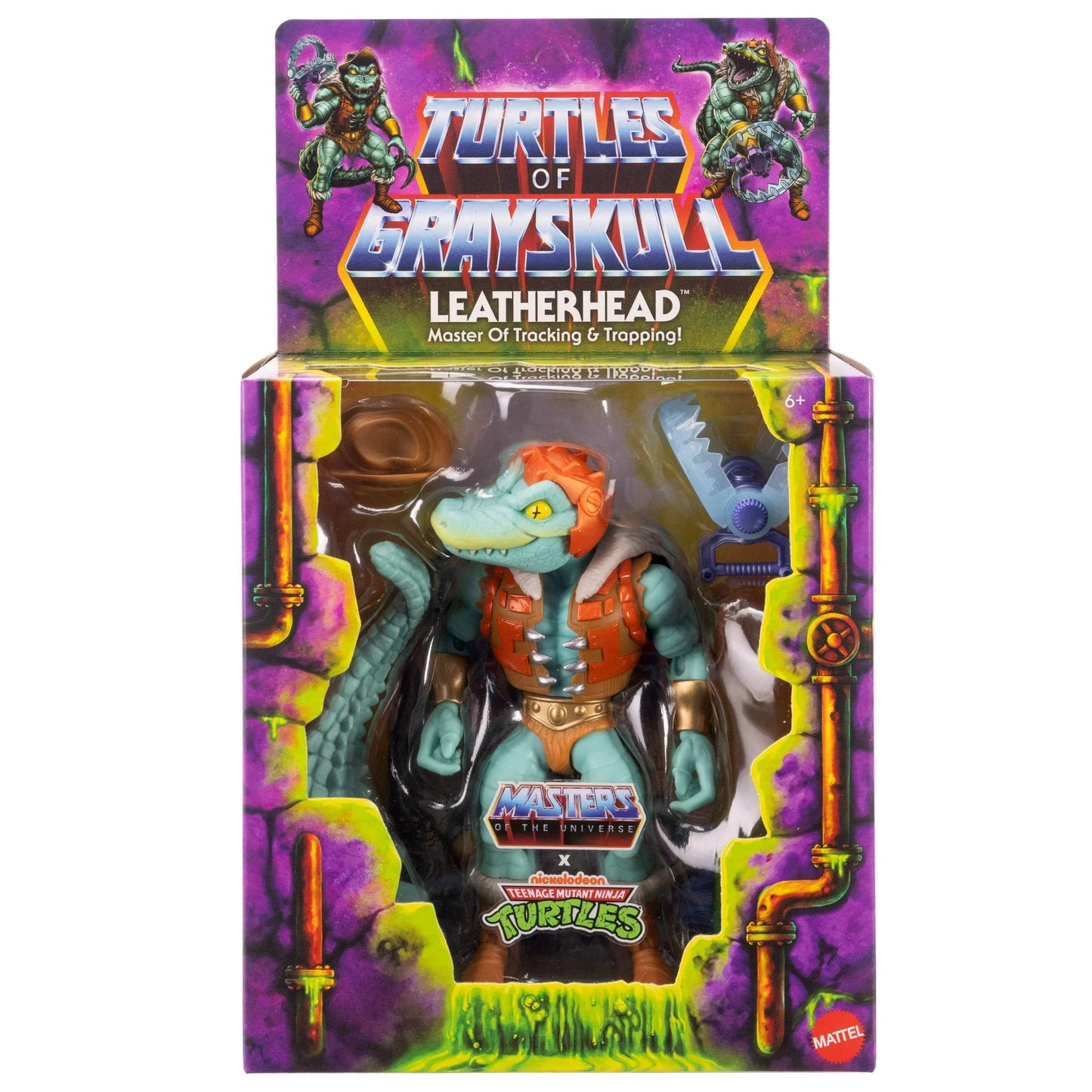 Masters of the Universe: Origins - Turtles of Grayskull - Leatherhead 5 1/2 inch Figure (Walmart Exclusive)