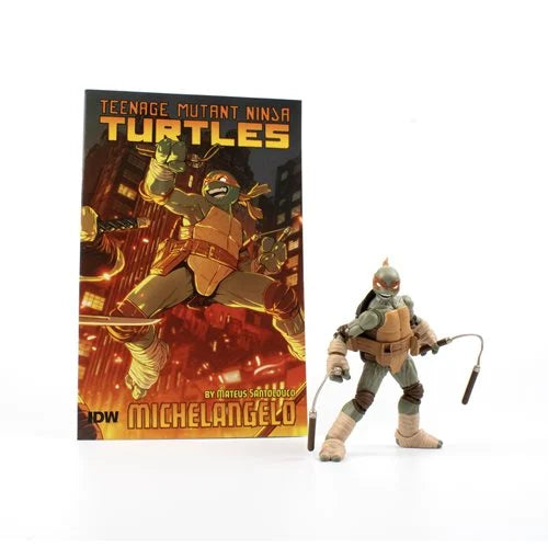 Teenage Mutant Ninja Turtles: BST AXN - IDW Michelangelo Action Figure and Comic Book Set