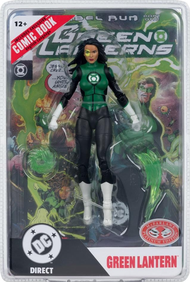 Page Punchers: DC Direct 7in Figure with Comic - Green Lantern #48 - Jessica Cruz (Platinum)