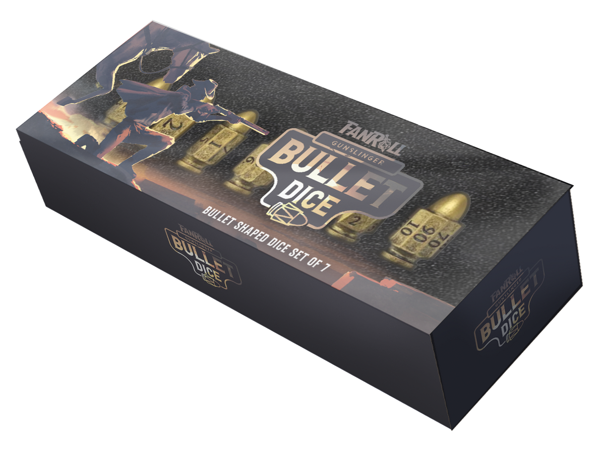 Resin Bullet Dice Set - Gunslinger