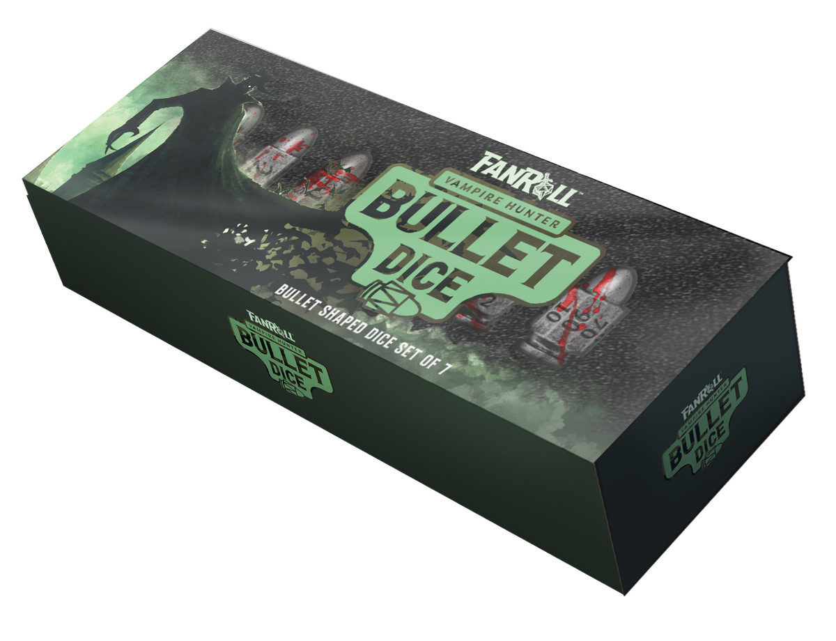 Resin Bullet Dice Set - Vampire Hunter