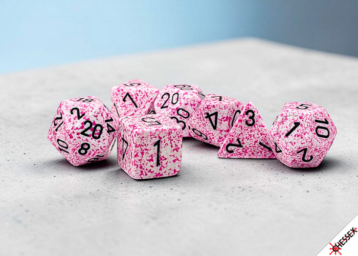 Speckled: Poly Pink 7-Die Set