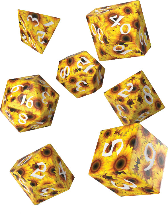 Full Art Poly Dice - Sunflower