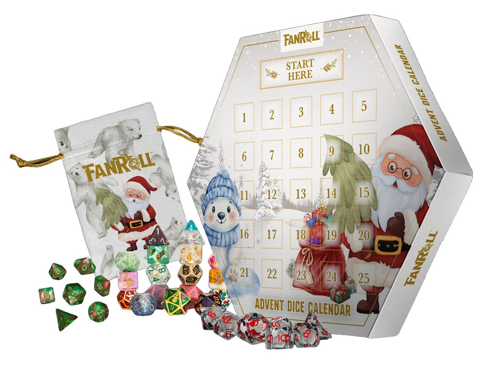Fan Roll Holiday Advent Dice Calendar (2026)