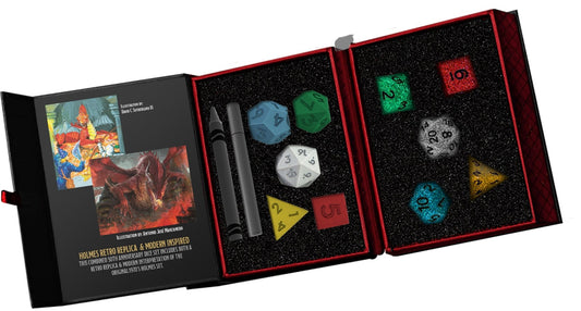 Dungeons & Dragons 50th Anniversary Dice: Retro Replica & Modern Inspired Set