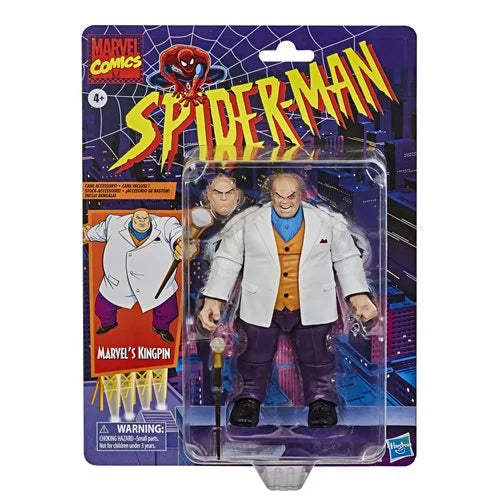 Marvel Legends- Spider-Man: Kingpin Retro Card  Deluxe 6-Inch Action Figure