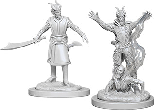 D&D Nolzur's Marvelous Unpainted Miniatures - W06 Male Tiefling Warlock