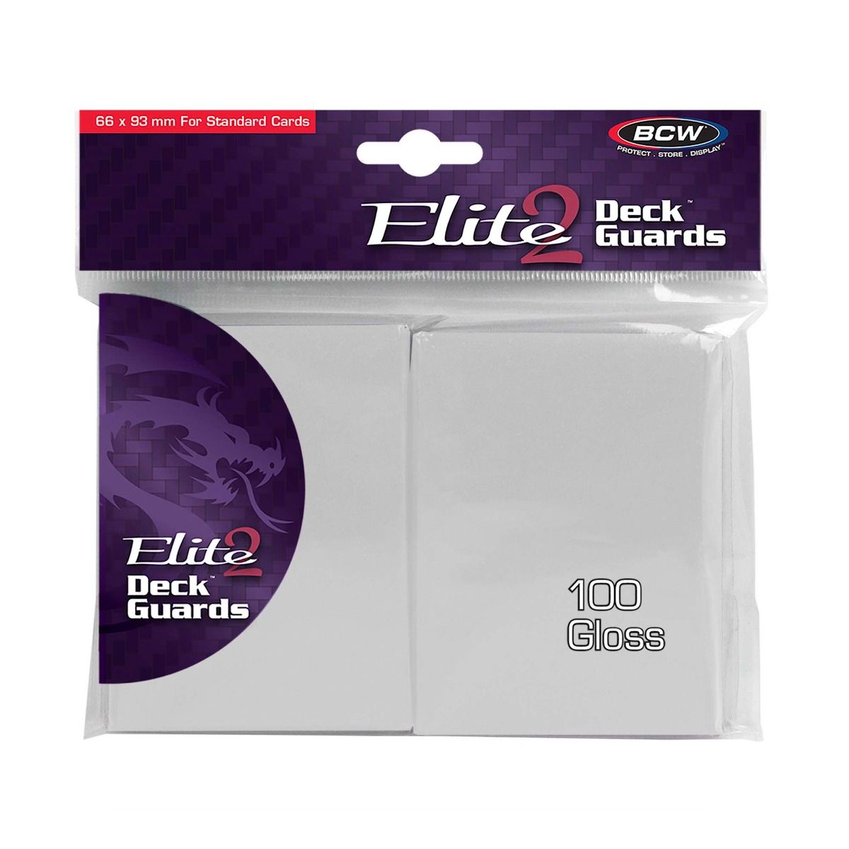 Card Sleeves - Elite2 Deck Guard: White (Anti-Glare)