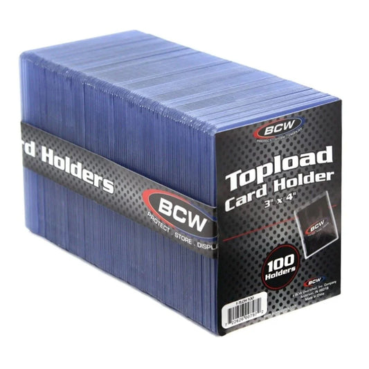 BCW: Toploader Card Holder 3" x 4" - 100 Holders