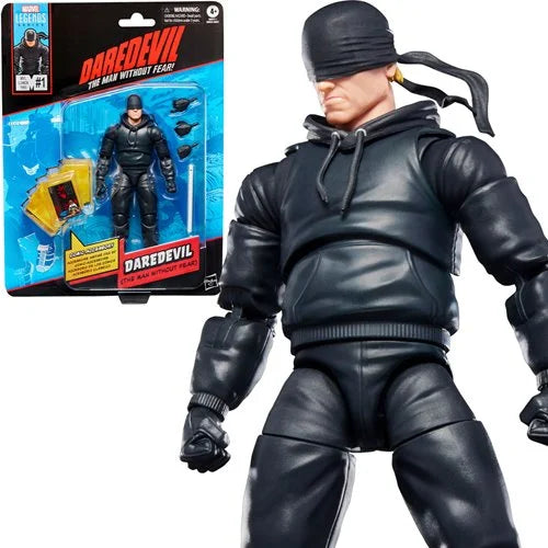Marvel Legends - Daredevil: Man Without Fear-Inspired: Daredevil Retro Card 6-inch Action Figure