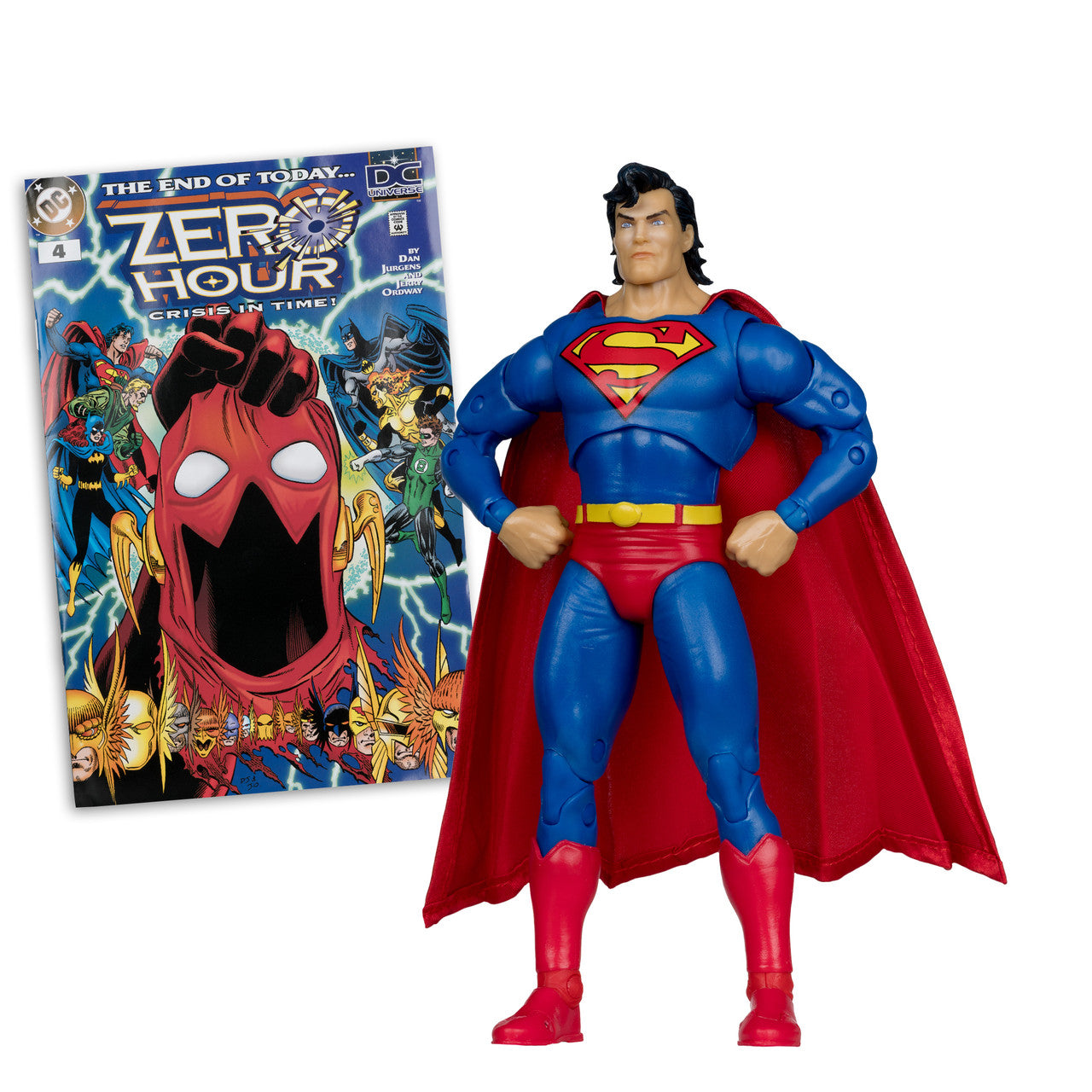 Page Punchers: DC Comics - Zero Hour: Superman 7-Inch Action Figure with Comic Book