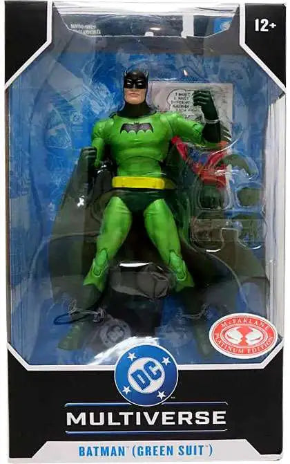 DC Multiverse - Batman Green Suit 7-Inch Scale Action Figure (Red Platinum)