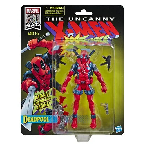 Marvel Legends - X-Men/X-Force Deadpool Retro Card 6-inch Action Figure