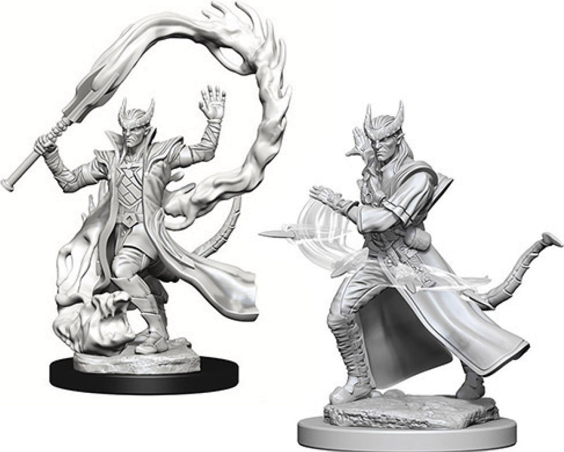 D&D Nolzur's Marvelous Unpainted Miniatures - W04 Tiefling Male Sorcerer