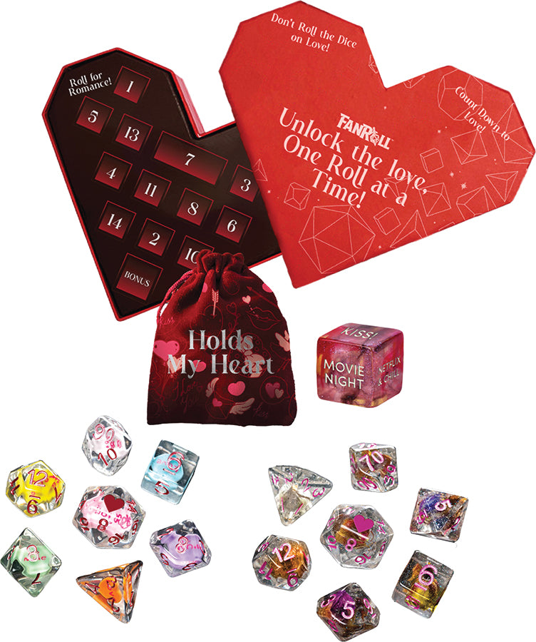Fan Roll Valentines Advent Dice Calendar (2024)