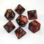 Gemini: Poly Purple Red/Gold 7-Die Set