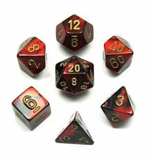 Gemini 3: Poly Black Red/Gold 7-Die Set