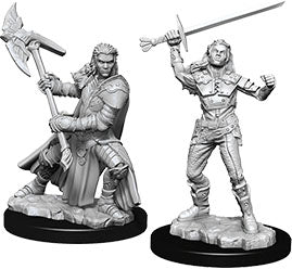 D&D Nolzur's Marvelous Unpainted Miniatures - W07 Half-Orc Female Fighter