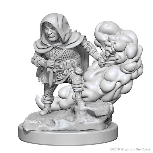 D&D Nolzur's Marvelous Unpainted Miniatures - W01 Halfling Male Rogue