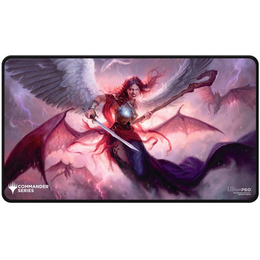 Magic the Gathering CCG: Black Stitched Playmat - Commander Series Kaalia (Fan Vote)