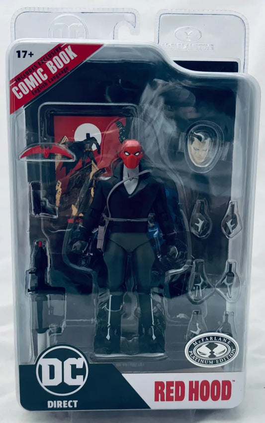 Page Punchers: DC Comics - Red Hood Batman: The Adventures Continue 7-Inch Action Figure with Comic Book (Platnium)