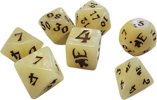 Munchkin: Polyhedral Dice Set - Tan/Brown