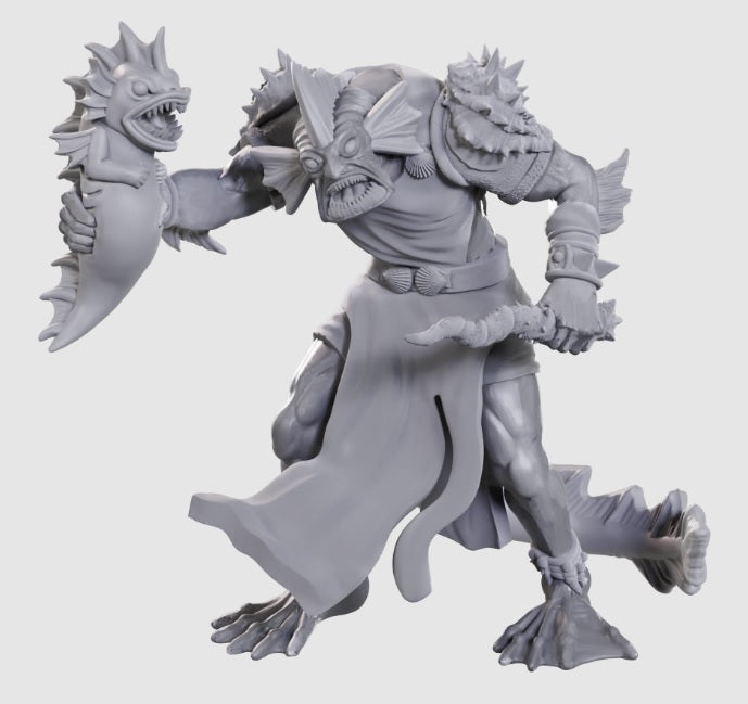D&D Nolzur's Marvelous Unpainted Miniatures - W24 Sahuagin Priestess