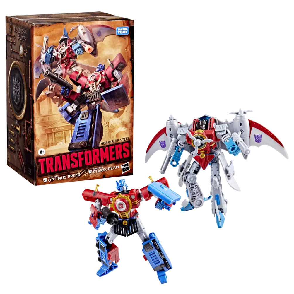 Transformers - Comic Edition: Timelines Comic Edition Optimus Prime and Starscream 2 Pack (Hasbro Pulse Exclusive)