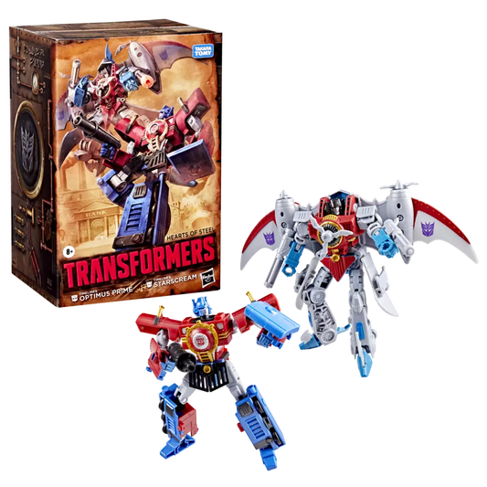 Transformers - Comic Edition: Timelines Comic Edition Optimus Prime and Starscream 2 Pack (Hasbro Pulse Exclusive)