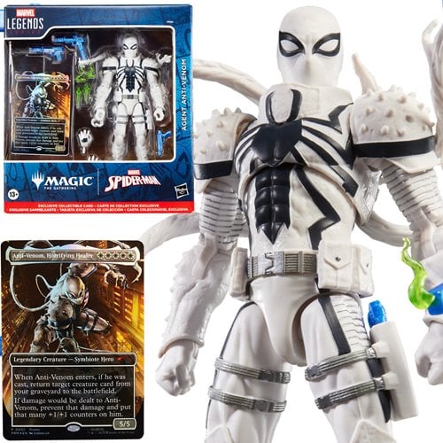 Marvel Legends - Magic: The Gathering Spider-man: Agent Anti-Venom 6-Inch Action Figure and Card