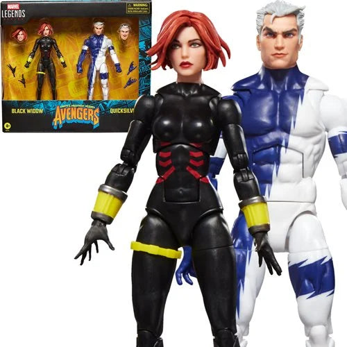 Marvel Legends - Avengers: Black Widow and Quicksilver 6-Inch Action Figure (2 Pack)