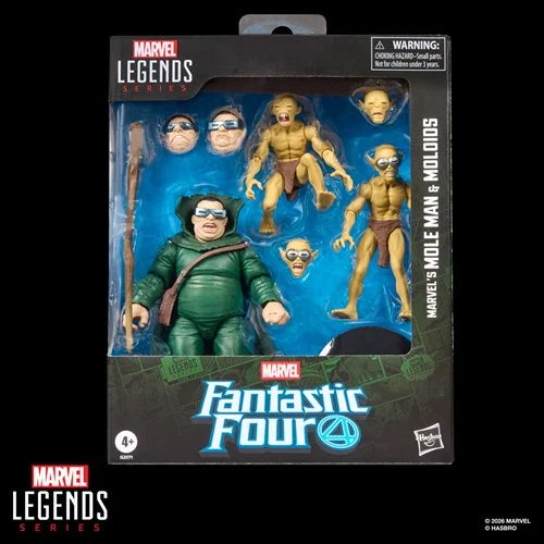 Marvel Legends - Fantastic Four: Mole Man & Moloids 6-Inch Action Figures