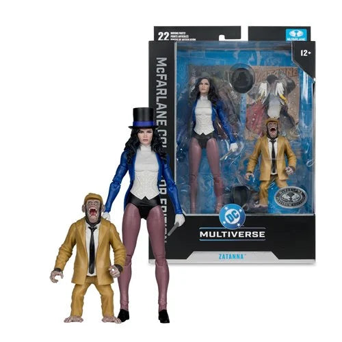 DC Multiverse - Collector Edition: Zatanna with Detective Chimp (53) 7-Inch Scale Action Figure (Platinum Edition)