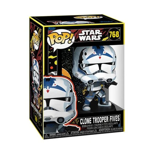 Funko Pop! Star Wars: Star Wars: The Clone Wars Clone Trooper Fives (Retro) #768