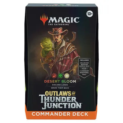 Magic the Gathering CCG: Outlaws of Thunder Junction Commander Deck - Desert Bloom