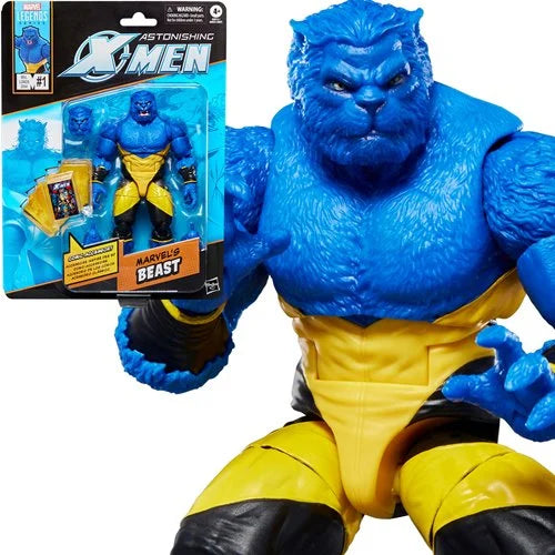 Marvel Legends - Astonishing X-Men-Inspired: Beast Retro Card 6-inch Action Figure