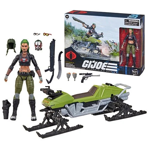 G.I. Joe - Classified Series: (194) Zanya and Dreadnok Chameleon (Swamp Skier) Vehicle 6-Inch Action Figure